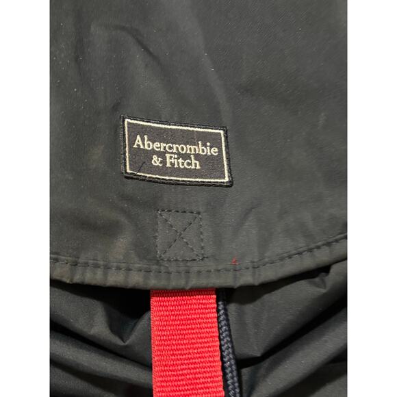 VINTAGE Abercrombie and Fitch A.F. Navy Blue Red Backpack - Picture 2 of 10